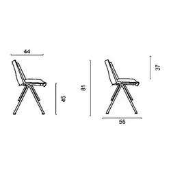 صندلی چهارپایه داتیس مدل SP360X