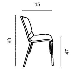 صندلی چهارپایه داتیس مدل SV355X
