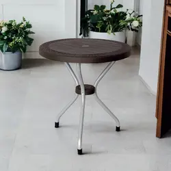 میز گرد حصیر بافت ناصر پلاستیک مدل 422 | فروشگاه آرک