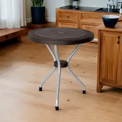 میز گرد حصیر بافت ناصر پلاستیک مدل 422 | فروشگاه آرک