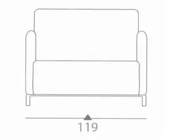 مبل اداری دو نفره سالارچوب مدل نارین | فروشگاه آرک