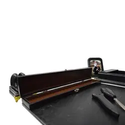 ست رومیزی اداری 10 تکه مشکی براق پایه دار | فروشگاه آرک