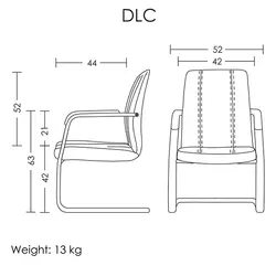 صندلی کنفرانسی مدل DLC آرتمن | فروشگاه آرک