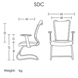 صندلی کنفرانسی مدل SDC آرتمن | فروشگاه آرک
