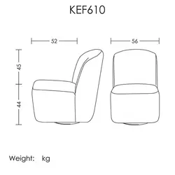 مبل تک نفر مدل KEF610 آرتمن | فروشگاه آرک
