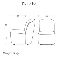 مبل تک نفر مدل KEF710 آرتمن | فروشگاه آرک