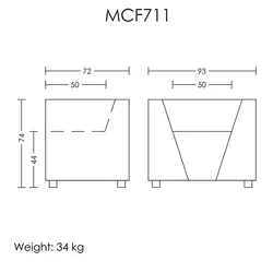مبل تک نفر مدل MCF711 آرتمن | فروشگاه آرک
