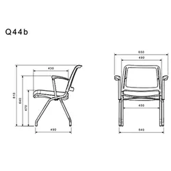 صندلی چهار پایه لیو مدل Q44b | فروشگاه آرک