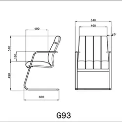 صندلی کنفرانسی لیو مدل G93 | فروشگاه آرک