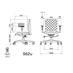 صندلی کارمندی لیو مدل S62u | فروشگاه آرک