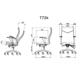 صندلی کارشناسی لیو مدل T72k | فروشگاه آرک