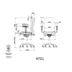 صندلی کارشناسی لیو مدل H72i | فروشگاه آرک