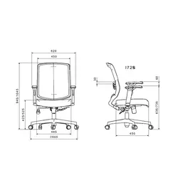 صندلی کارشناسی لیو مدل I72 | فروشگاه آرک