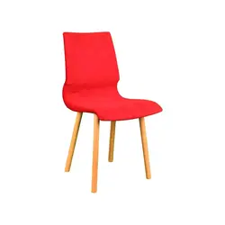 صندلی رستورانی پایه چوبی ساده مدل رونی استیل هامون | فروشگاه آرک