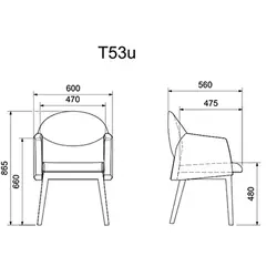 صندلی اپراتوری لیو مدل T53c | فروشگاه آرک