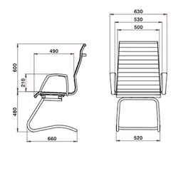 صندلی کنفرانسی لیو مدل A83 | فروشگاه آرک