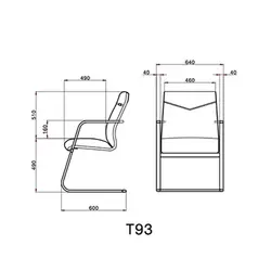 صندلی کنفرانسی لیو مدل T93 | فروشگاه آرک