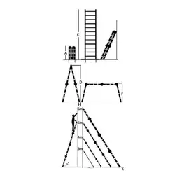 نردبان 2 تکه 12 پله آلوم پارس پله مدل هارمونی | فروشگاه آرک