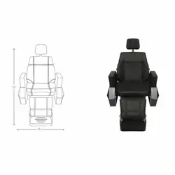 صندلی آرایشگاهی برقی فاپکو مدل 106 | فروشگاه آرک
