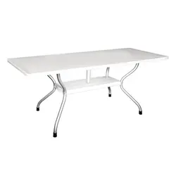 میز مستطیل پایه فلزی ناصر پلاستیک | فروشگاه آرک