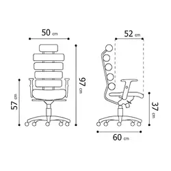 صندلی اپراتوری آفو مدل K700 | فروشگاه آرک
