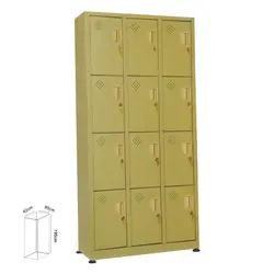 کمد 12 درب رنگ کوره ای | فروشگاه آرک