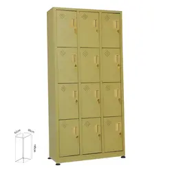 کمد 12 درب رنگ استاتیک تک رنگ | فروشگاه آرک