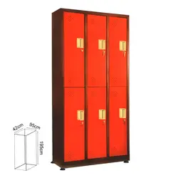 کمد 6 درب رنگ استاتیک دو رنگ | فروشگاه آرک