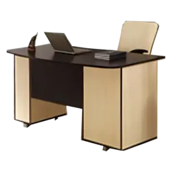 میز کارمندی مدل سحر چوبی پایه فلزی آرک | فروشگاه آرک