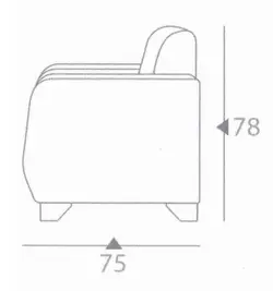 مبل اداری تک نفره سالار چوب مدل نیلو | فروشگاه آرک