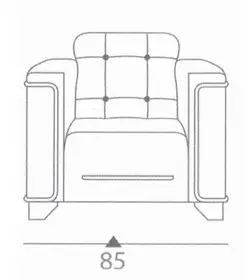 مبل اداری تک نفره سالار چوب مدل اجلاس | فروشگاه آرک