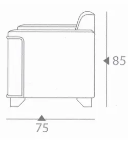 مبل اداری تک نفره سالار چوب مدل اجلاس | فروشگاه آرک