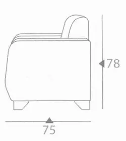 مبل اداری تک نفر سالار چوب مدل بامبو | فروشگاه آرک