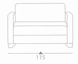 مبل اداری دو نفره سالار چوب مدل بامبو | فروشگاه آرک