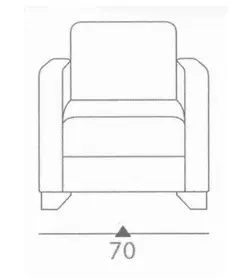 مبل اداری تک نفره سالار چوب مدل دایان | فروشگاه آرک
