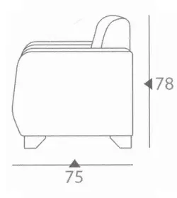 مبل اداری تک نفره سالار چوب مدل دایان | فروشگاه آرک