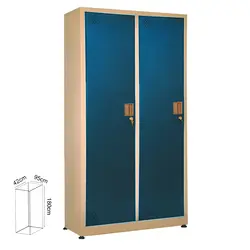 کمد 2 درب شهربانی- رنگ استاتیک دو رنگ | فروشگاه آرک