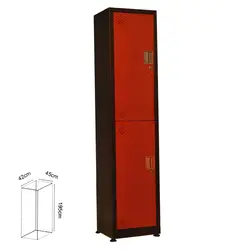 کمد 2 درب روی هم - رنگ استاتیک دو رنگ | فروشگاه آرک