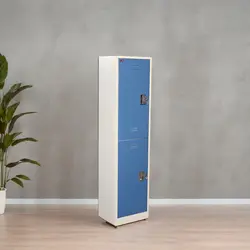 کمد 2 درب روی هم - رنگ استاتیک دو رنگ | فروشگاه آرک