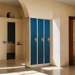 کمد 3 درب شهربانی- رنگ استاتیک دو رنگ | فروشگاه آرک