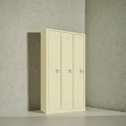 کمد 3 درب شهربانی- رنگ استاتیک تک رنگ | فروشگاه آرک