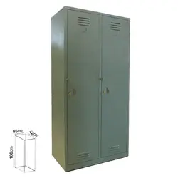 کمد 2 درب شهربانی- رنگ استاتیک تک رنگ | فروشگاه آرک