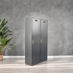 کمد 2 درب شهربانی- رنگ استاتیک تک رنگ | فروشگاه آرک