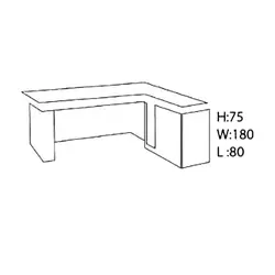 میز مدیریتی آرک مدل پوریا | فروشگاه آرک