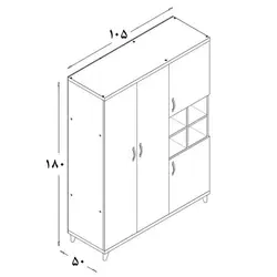 کمد چند منظوره دکورانو مدل D40 | فروشگاه آرک