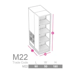 کمد لباس دکورانو مدل M22 | فروشگاه آرک