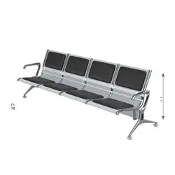 صندلی انتظار چهار نفره اروند مدل 3910 | فروشگاه آرک
