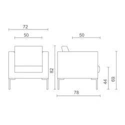 مبل یک نفره مدیریت اروند مدل 4013 | فروشگاه آرک