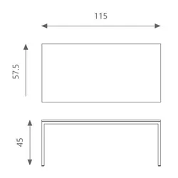 میز جلو مبلی اروند مدل 5020MG | فروشگاه آرک