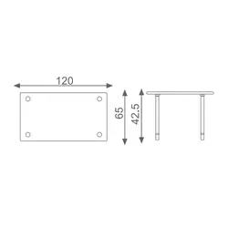میز جلو مبلی اروند مدل 5012 | فروشگاه آرک